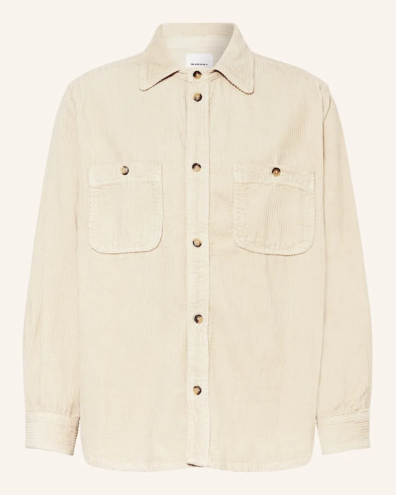 Isabel Marant Cordhemd NARIO Comfort Fit Ecru
