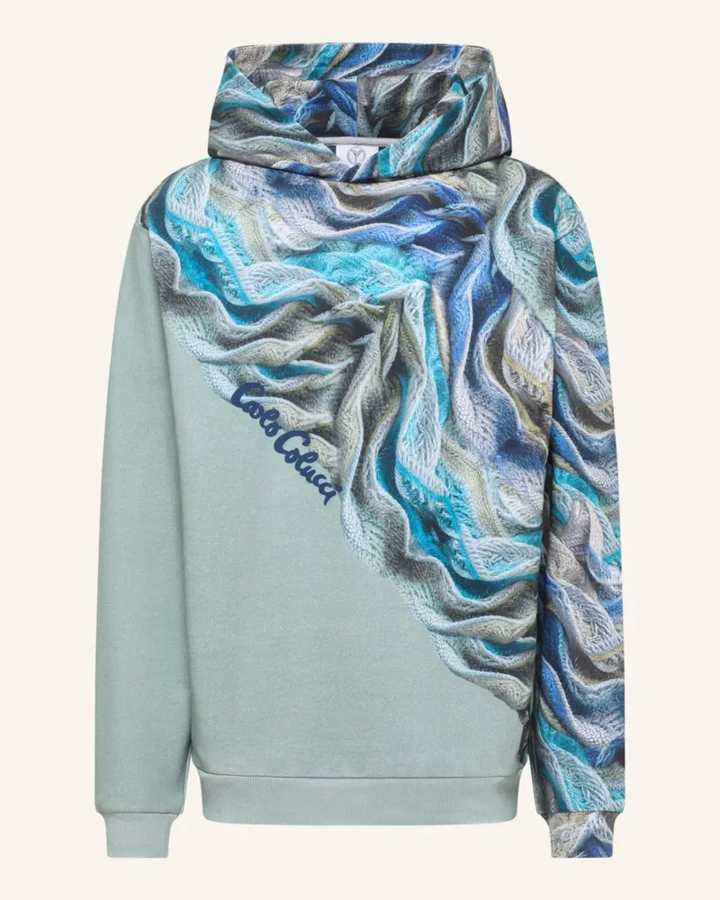 Carlo Colucci Hoodie - Artificial Knit DRAICCHIO Dunkelblau