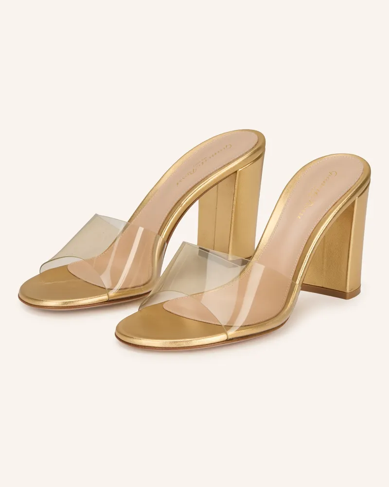 Gianvito Rossi Mules Gold