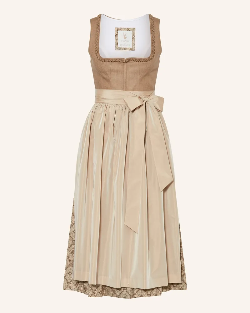 Johann & Johanna Dirndl mit Seide Beige