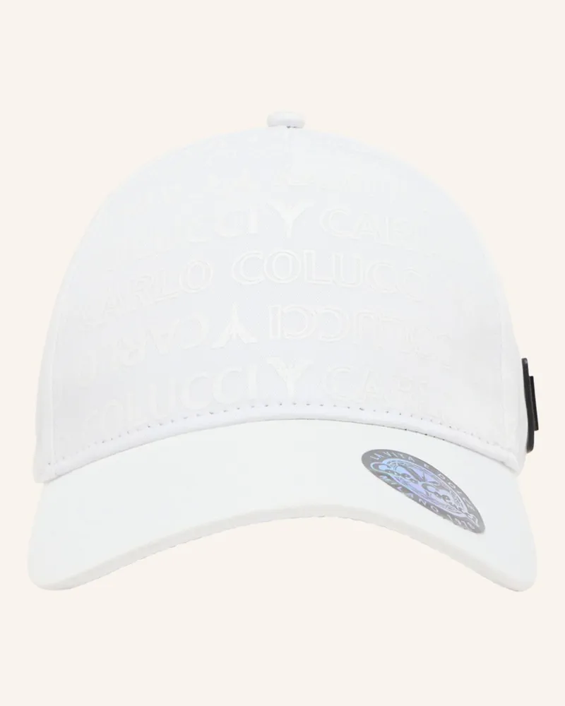 Carlo Colucci Unisex Basecap mit Monogram Print DIBIASI Creme