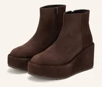 Plateau-Boots braun