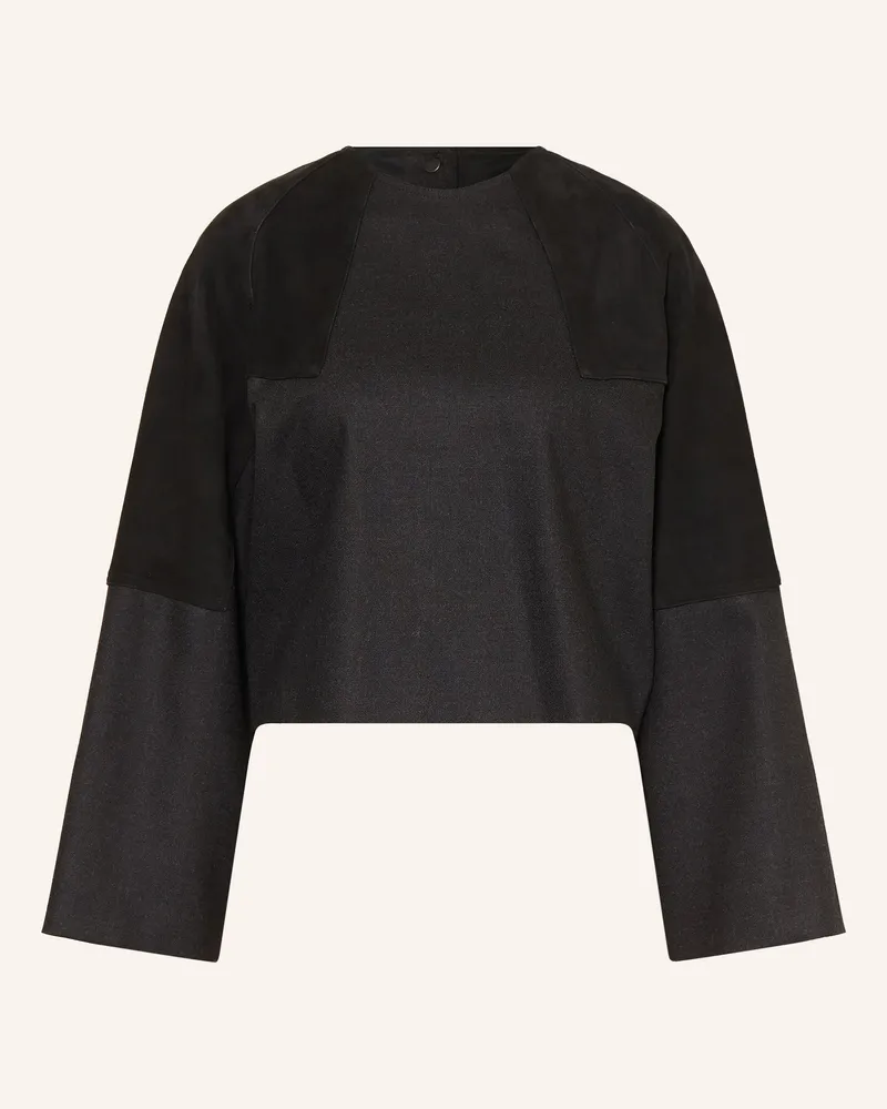 Max Mara Blusenshirt Safa grau Dunkelgrau