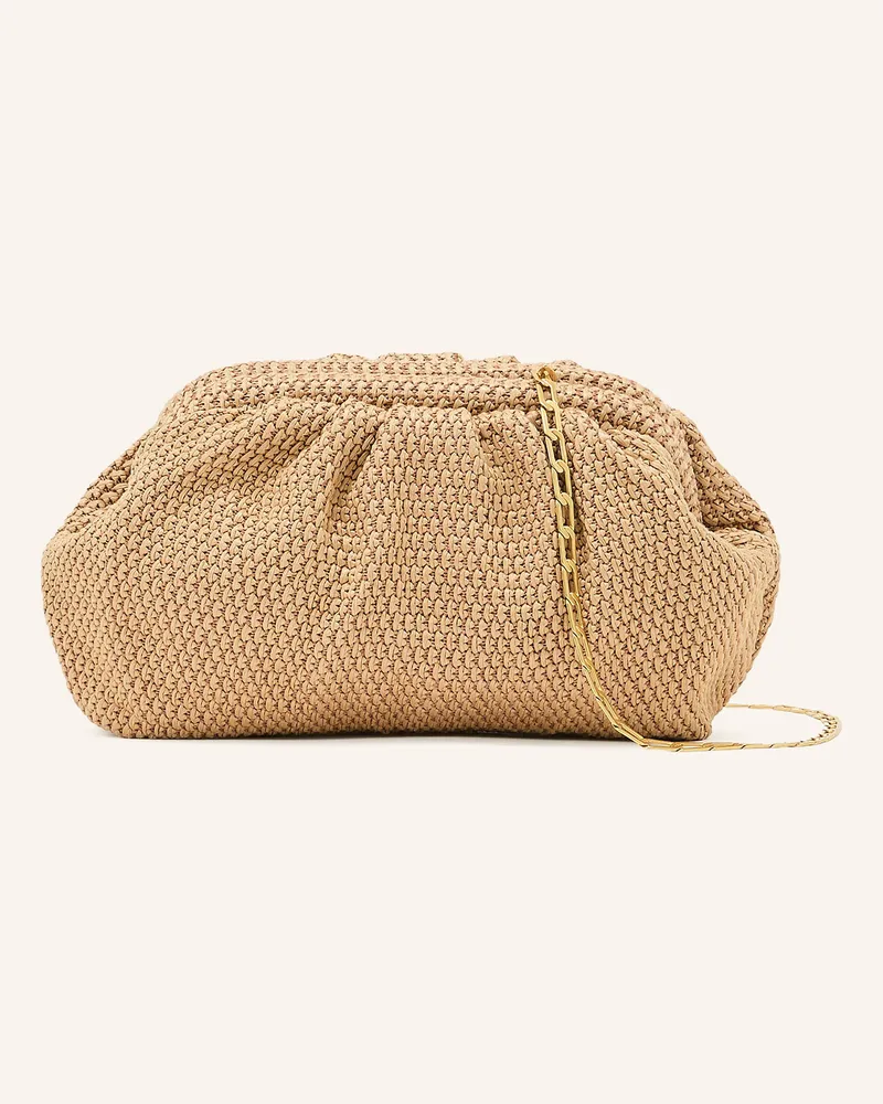 Reiss Clutch beige Hellbraun
