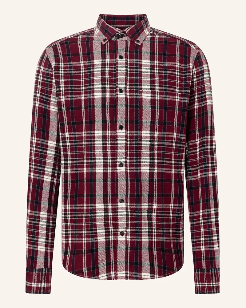 JOOP! Flanellhemd Hali Regular Fit rot Dunkelrot