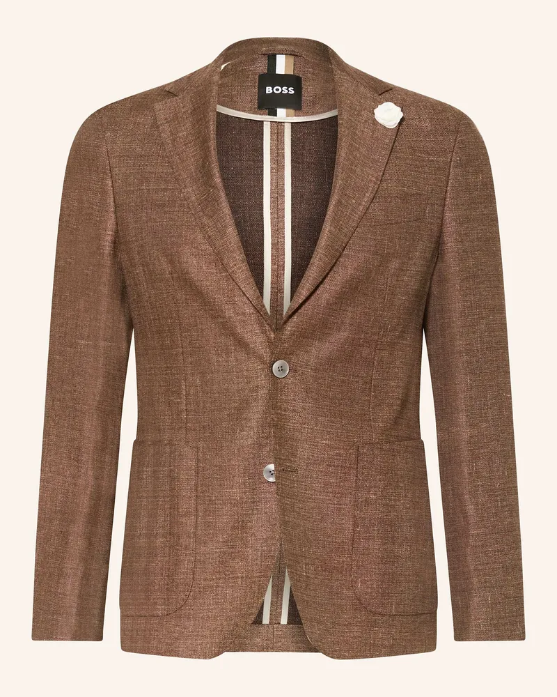 HUGO BOSS Anzugsakko HANRY Slim Fit mit Leinen 204