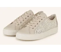 Sneaker - NUDE/ SILBER