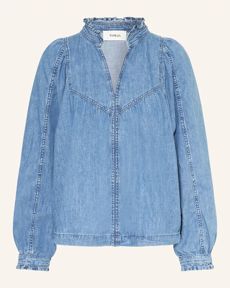 ba&sh Blusenshirt LAY Hellblau
