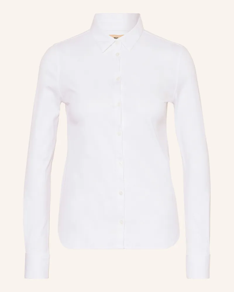 Mos Mosh Hemdbluse Mmtina Aus Jersey weiss Weiss