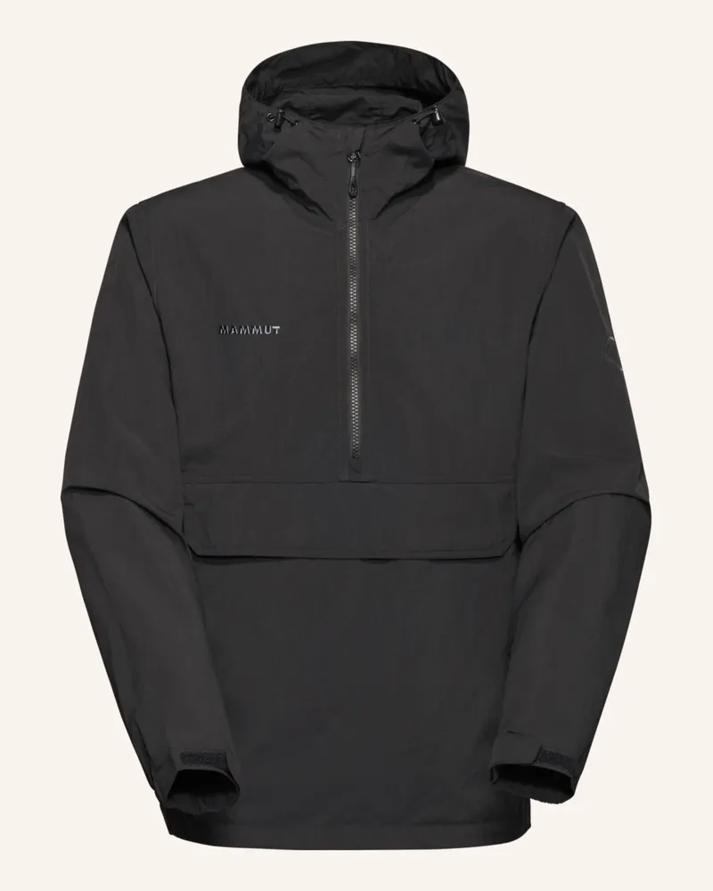 Mammut Windbreaker Hiking Hooded Anorak schwarz Schwarz