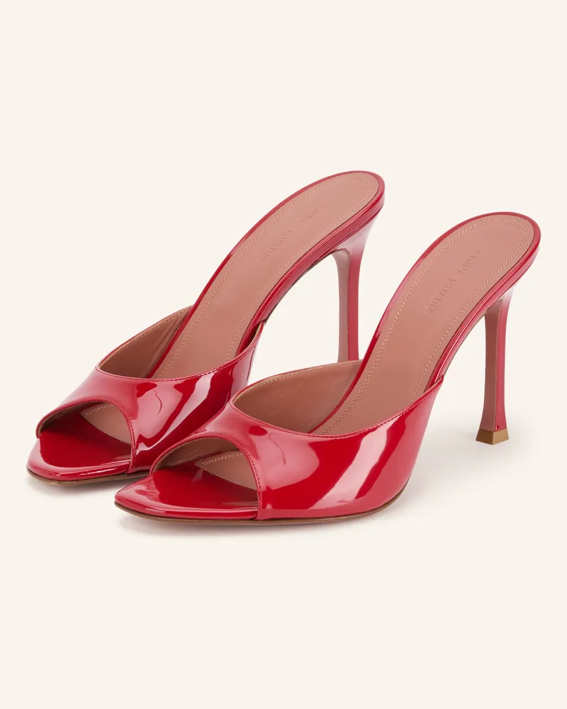 Amina Muaddi Lack-Mules Alexa rot Rot