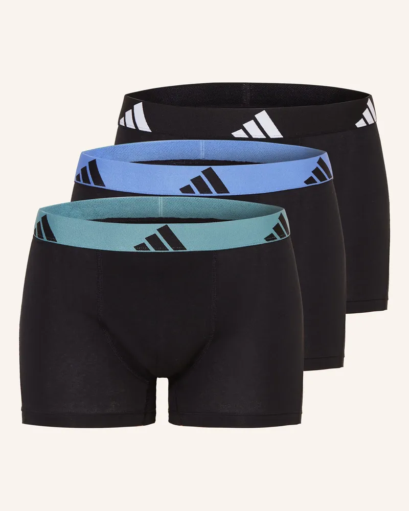 adidas 3er-Pack Boxershorts Active Flex Cotton schwarz Schwarz