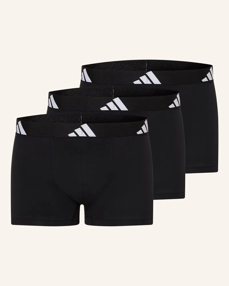 adidas 3er-Pack Boxershorts Active Flex Cotton schwarz Schwarz