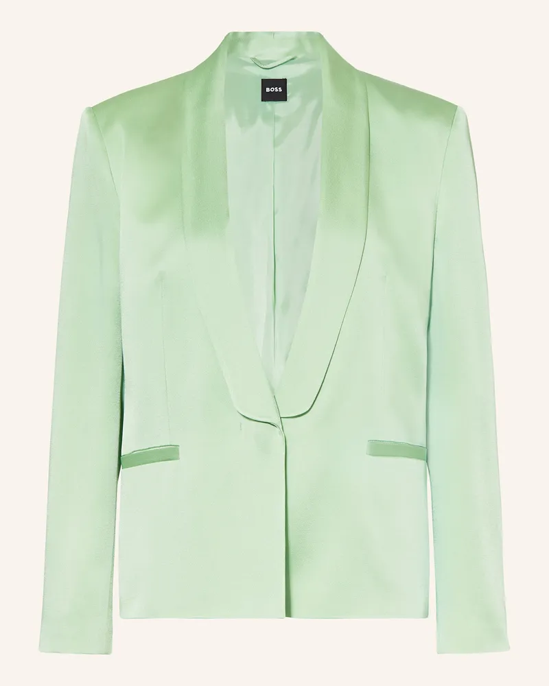 HUGO BOSS Satinblazer JANKA3 Hellgrün