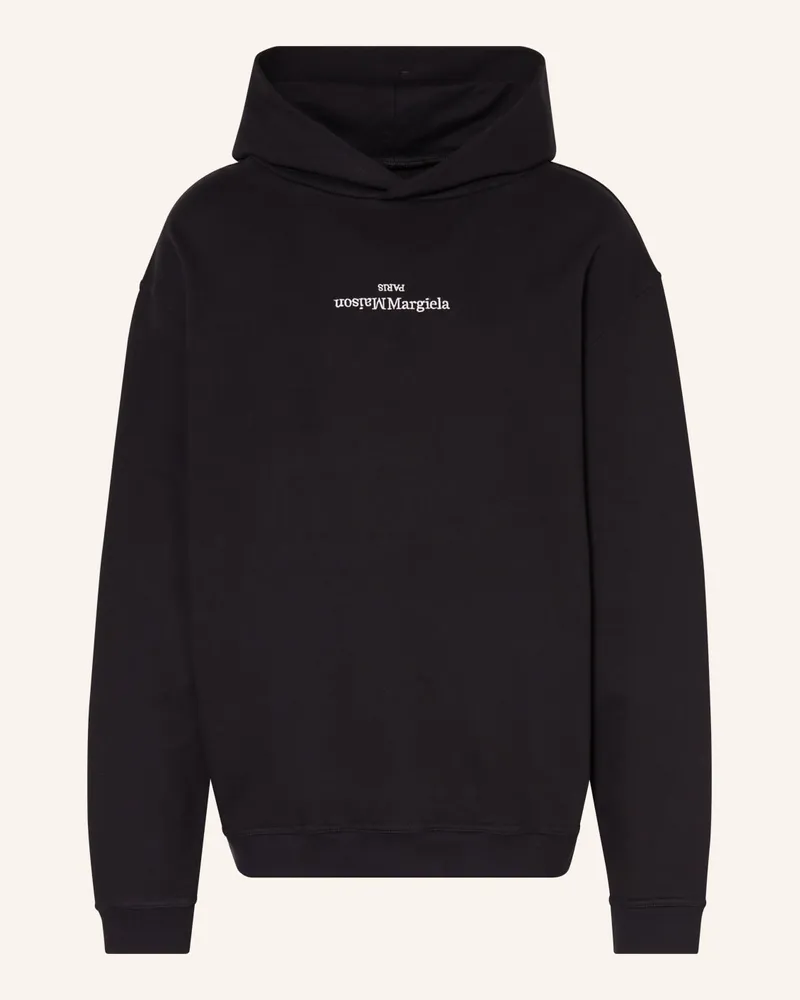 Maison Margiela Oversized-Hoodie UPSIDE DOWN Schwarz