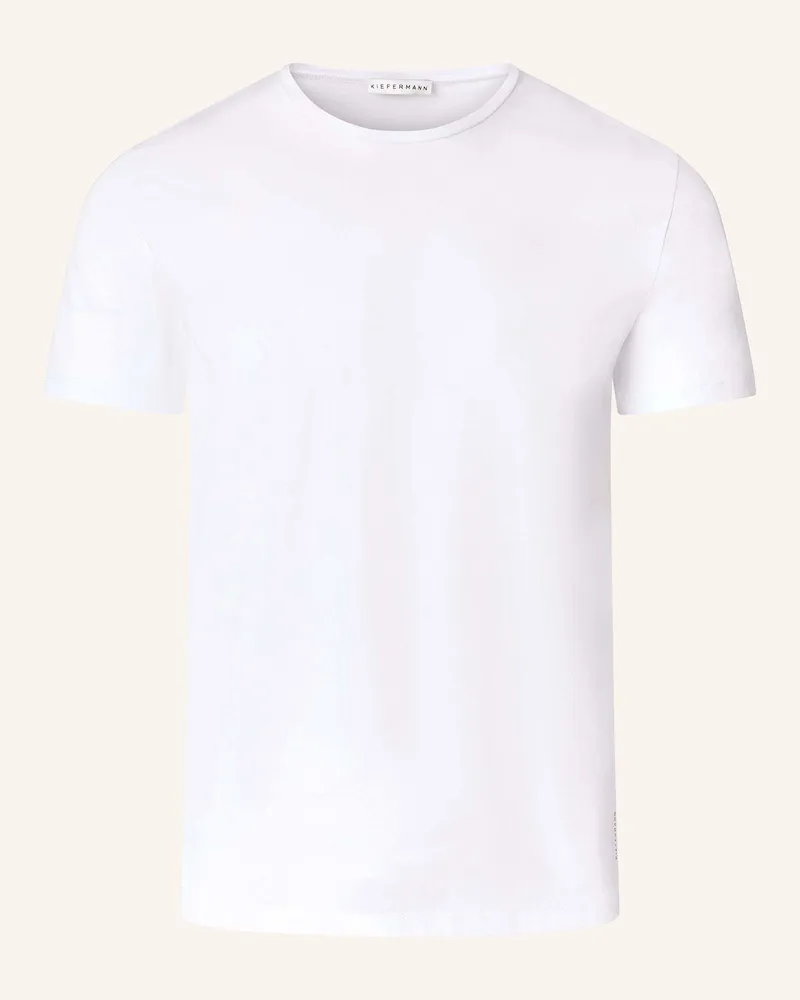KIEFERMANN Kiefermann Essential Herren T-Shirt Aus 100% Baumwolljersey Matello weiss Weiss