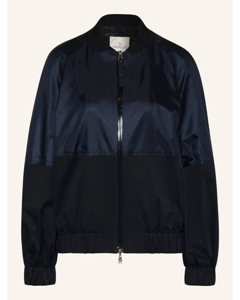 Moncler Blouson GOBIE im Materialmix Blau