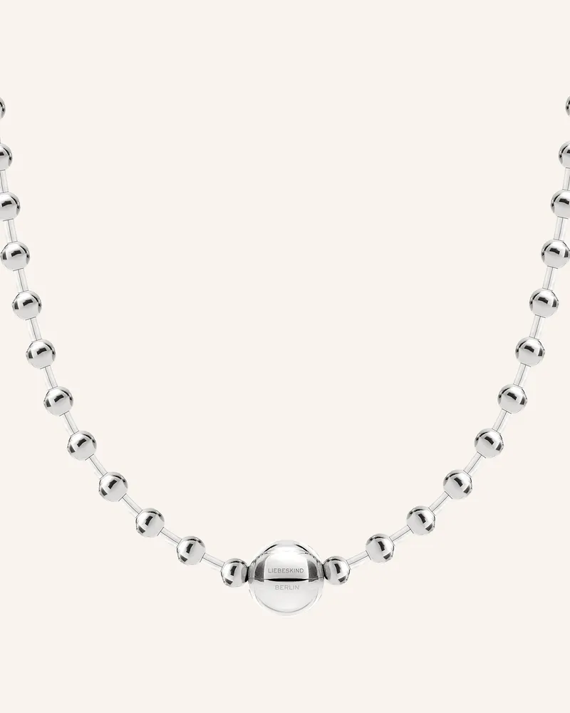 Liebeskind Halskette  Aus  Edelstahl silber Silber