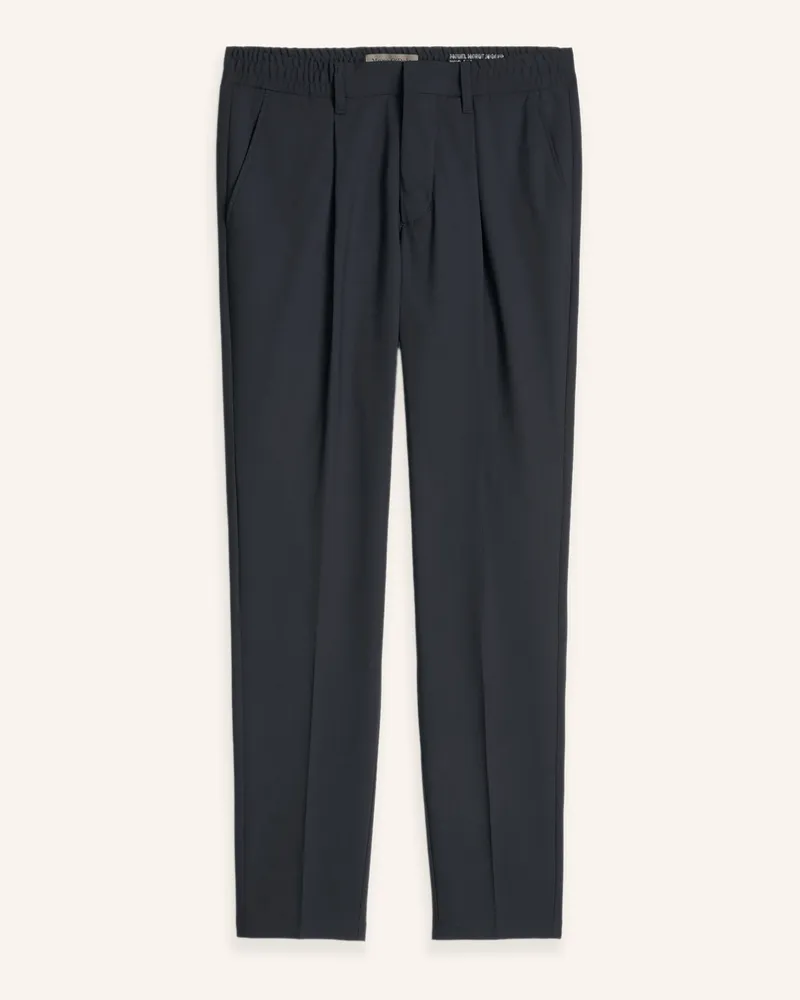 Marc O'Polo Hose Model Morot  Jogger Pleats blau Dunkelblau
