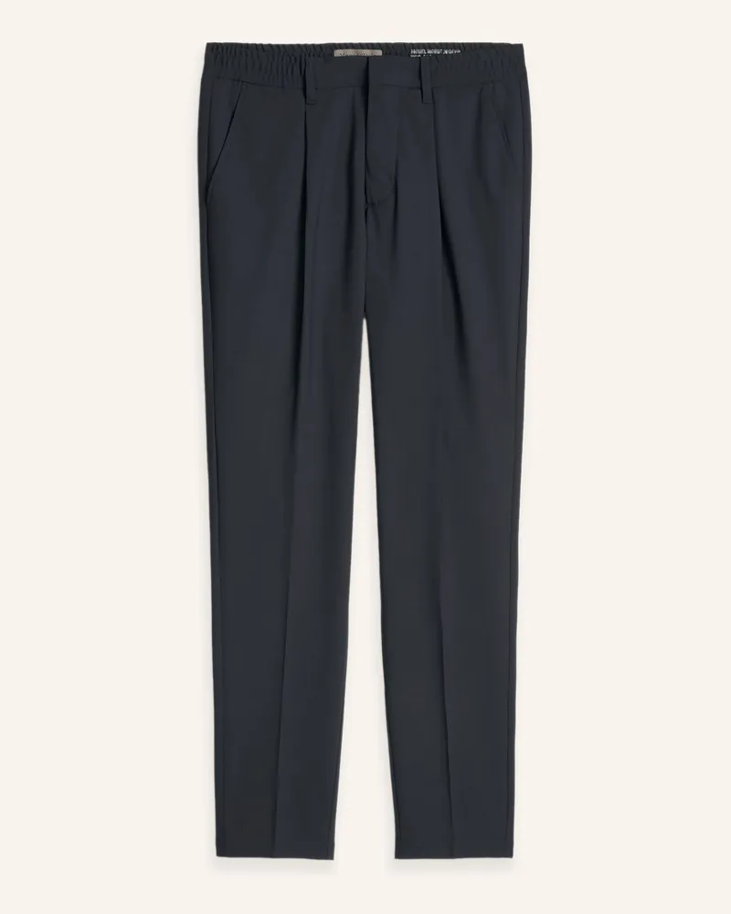 Marc O'Polo Hose Model Morot  Jogger Pleats blau Dunkelblau