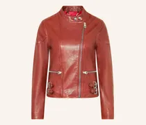 Lederjacke Russo rot