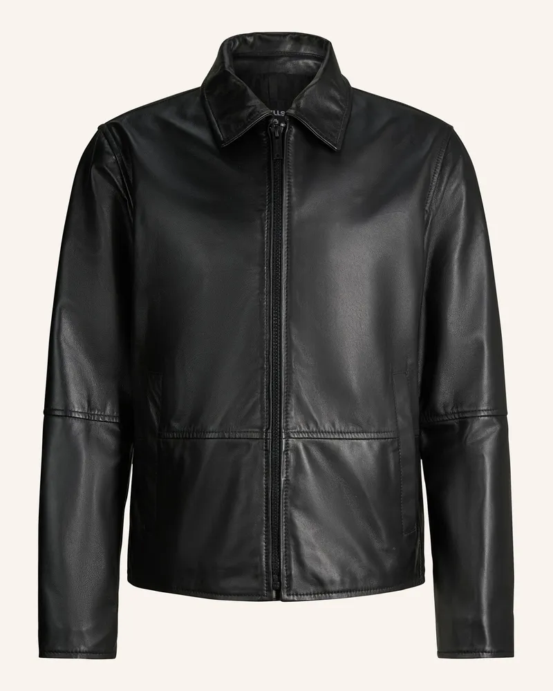 Strellson Lederjacke schwarz Schwarz