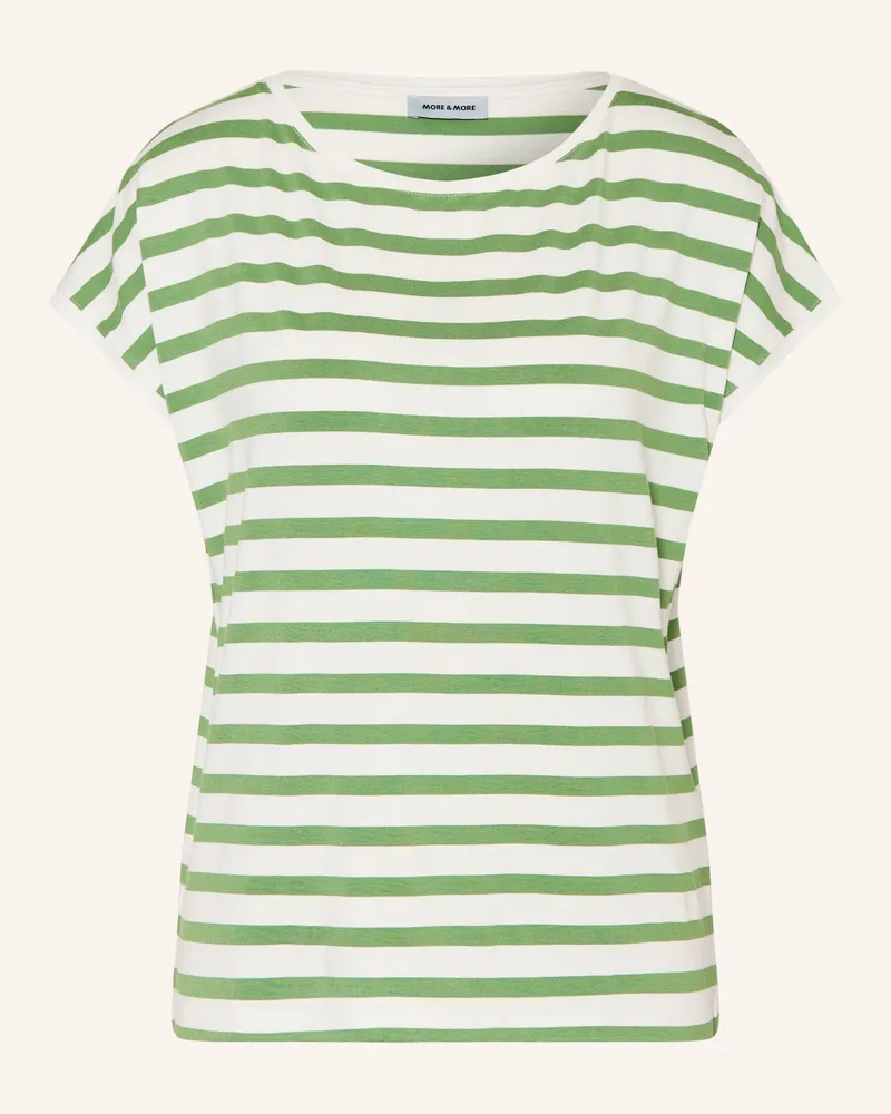 More & More T-Shirt weiss Grün