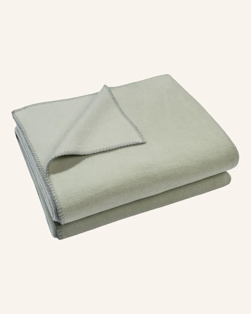 Zoeppritz Plaid Soft-Fleece gruen Hellgrün