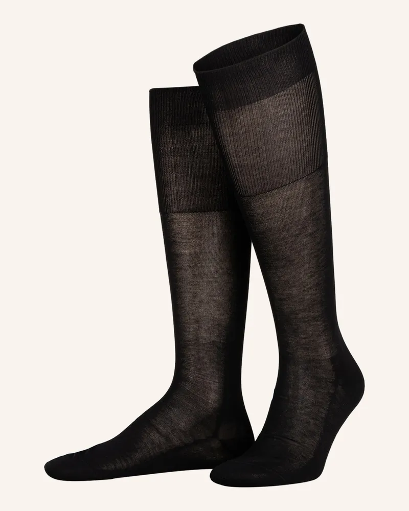 Falke Kniestrümpfe Luxury No. 9 schwarz 3000