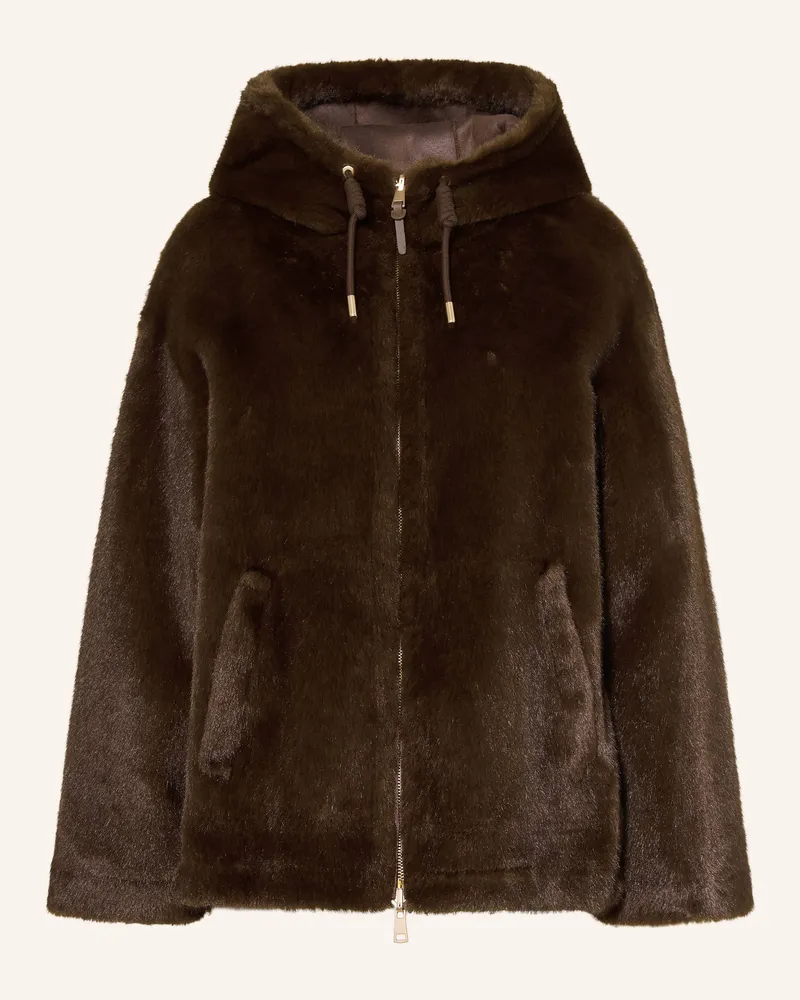 Mabrun Kunstfell-Jacke Fernanda braun Dunkelbraun
