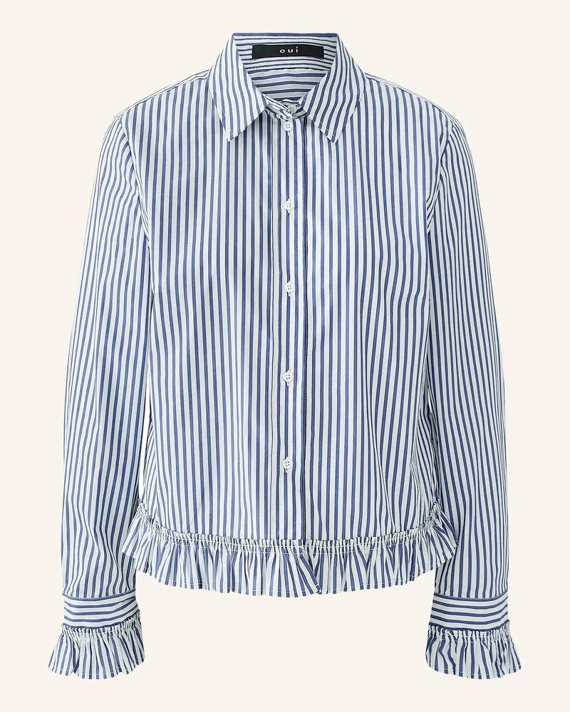Oui  Hemdbluse blau Blau