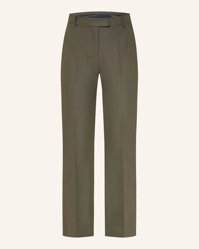Max Mara Bootcut-Hose FATINA Khaki
