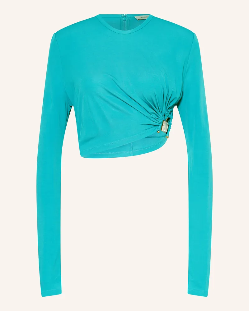 Christopher Esber Cropped-Longsleeve Türkis