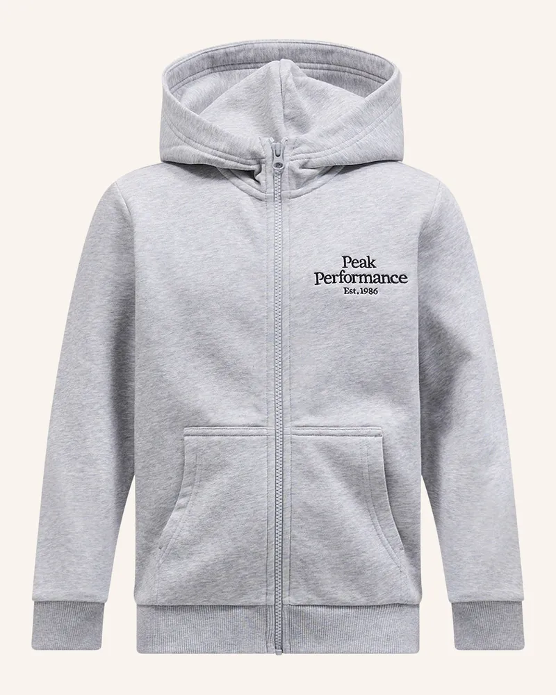 Peak Performance Kapuzensweatshirt Grau
