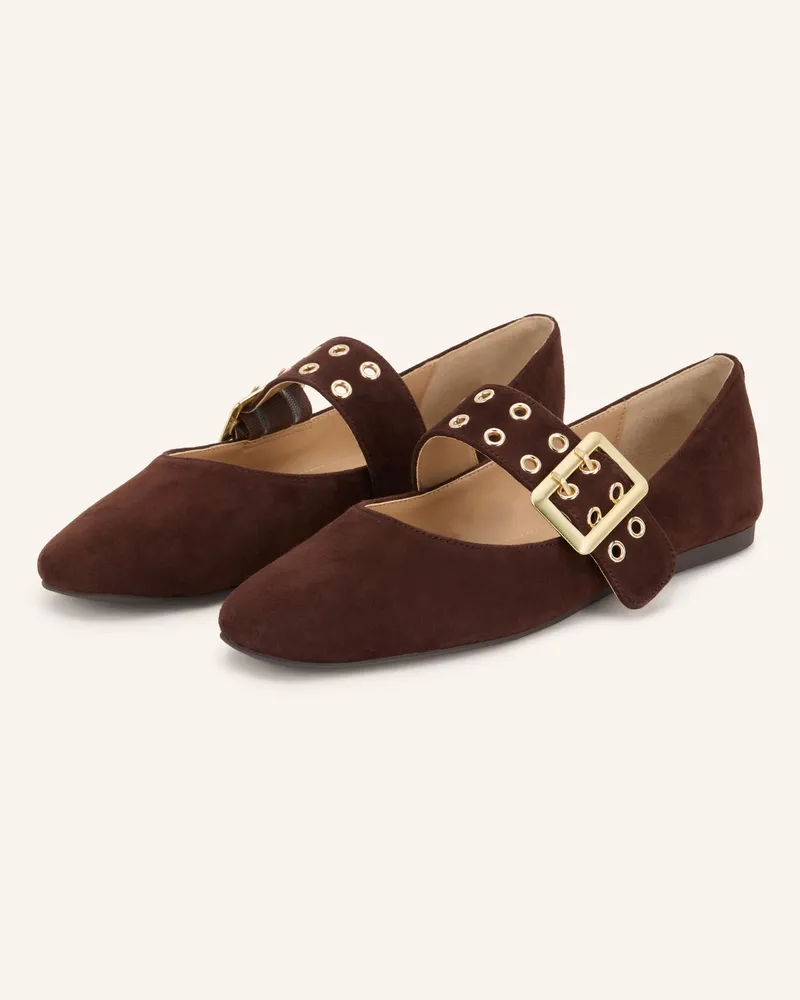 Steve Madden Mary-Jane-Ballerinas Atlantica braun Dunkelbraun