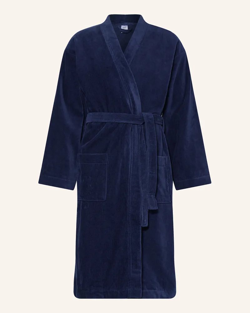 Calida Herren-Bademantel After Shower blau Dunkelblau