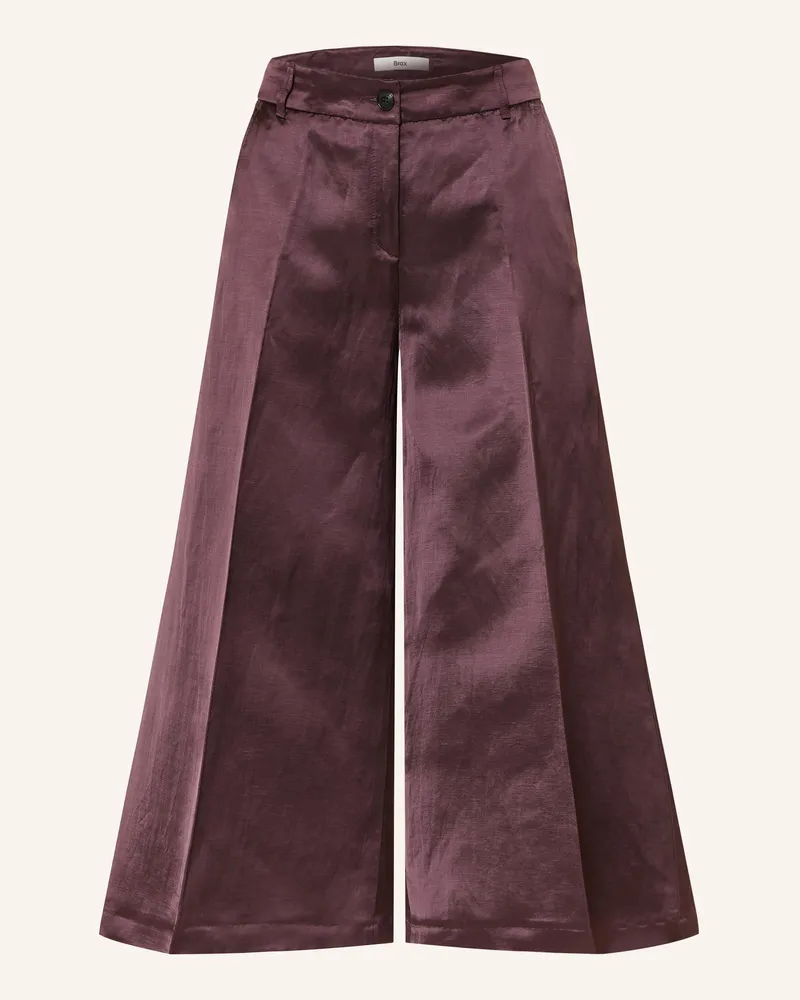 Brax Culotte Melli S Aus Satin Mit Leinen rot 