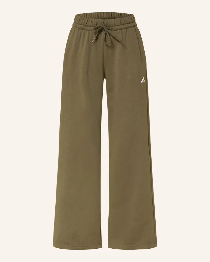 adidas Sweatpants ESSENTIALS SMALL LOGO FEEL COZY Oliv