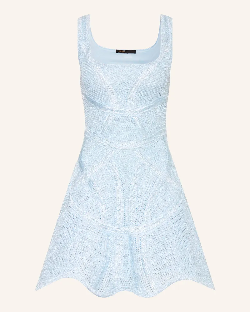 Maje Häkelkleid blau Hellblau