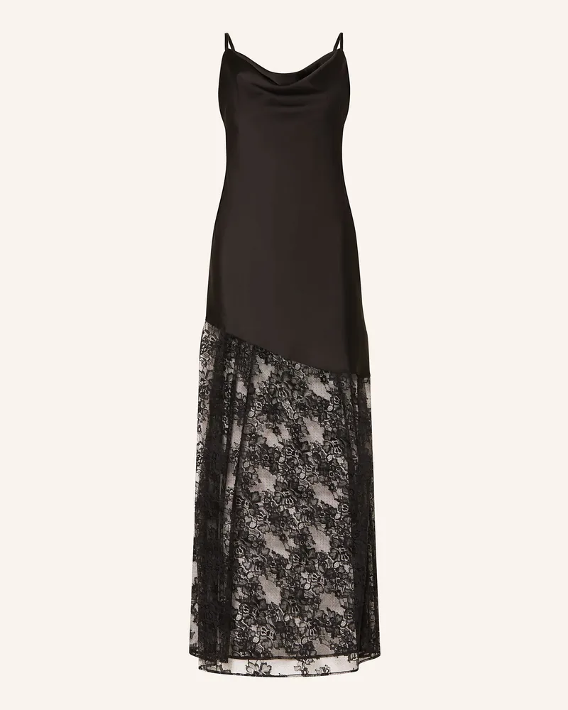 Adrianna Papell Abendkleid mit Lochspitze Schwarz