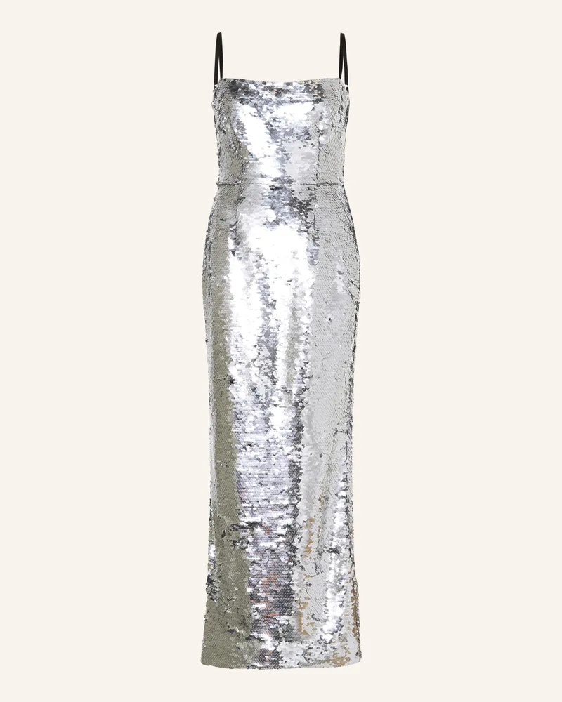 Dolce & Gabbana Kleid mit Pailletten Silber