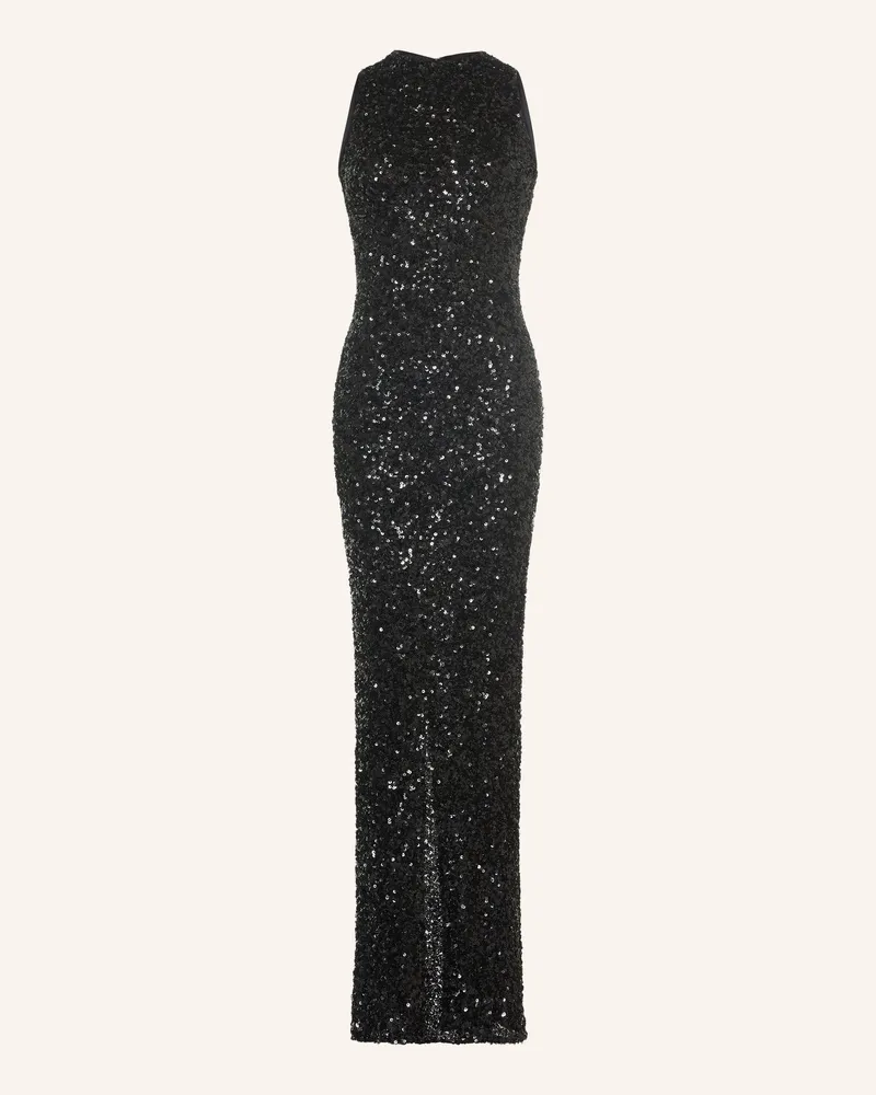 ROTATE Birger Christensen Abendkleid Mit Pailletten schwarz Schwarz