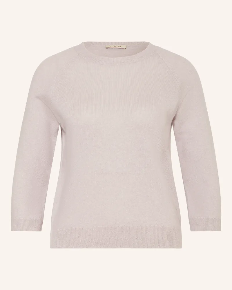 lilienfels Cashmere-Pullover mit 3/4-Arm Hellgrau