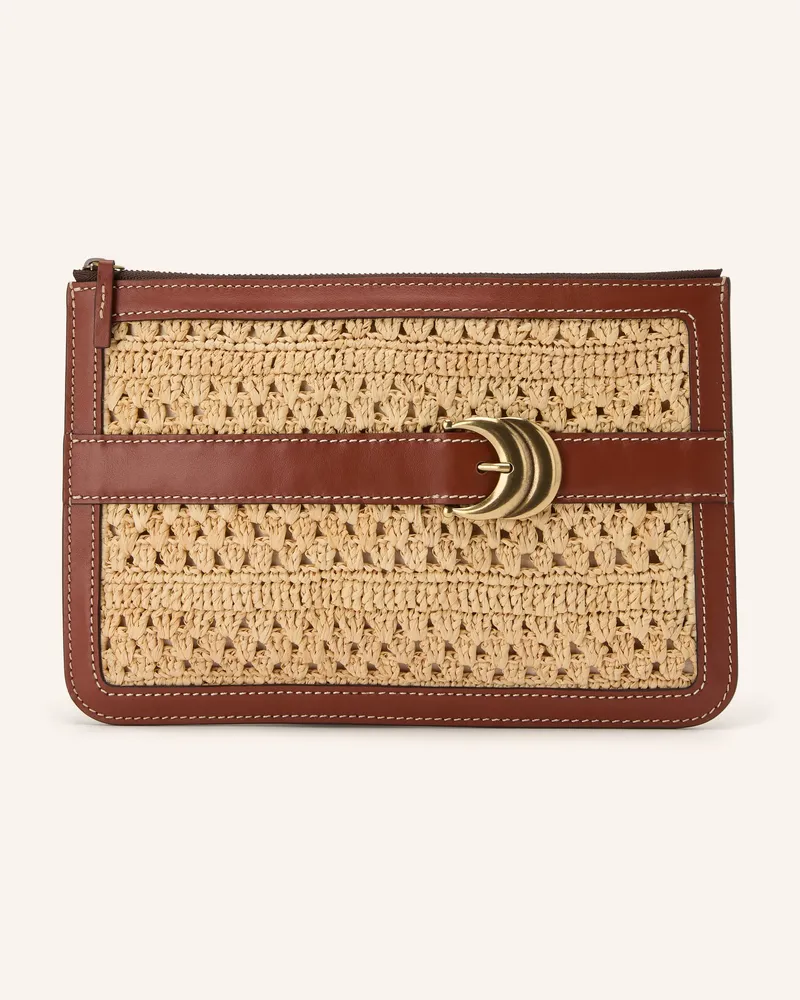 ba&sh Pouch Youyou beige Camel