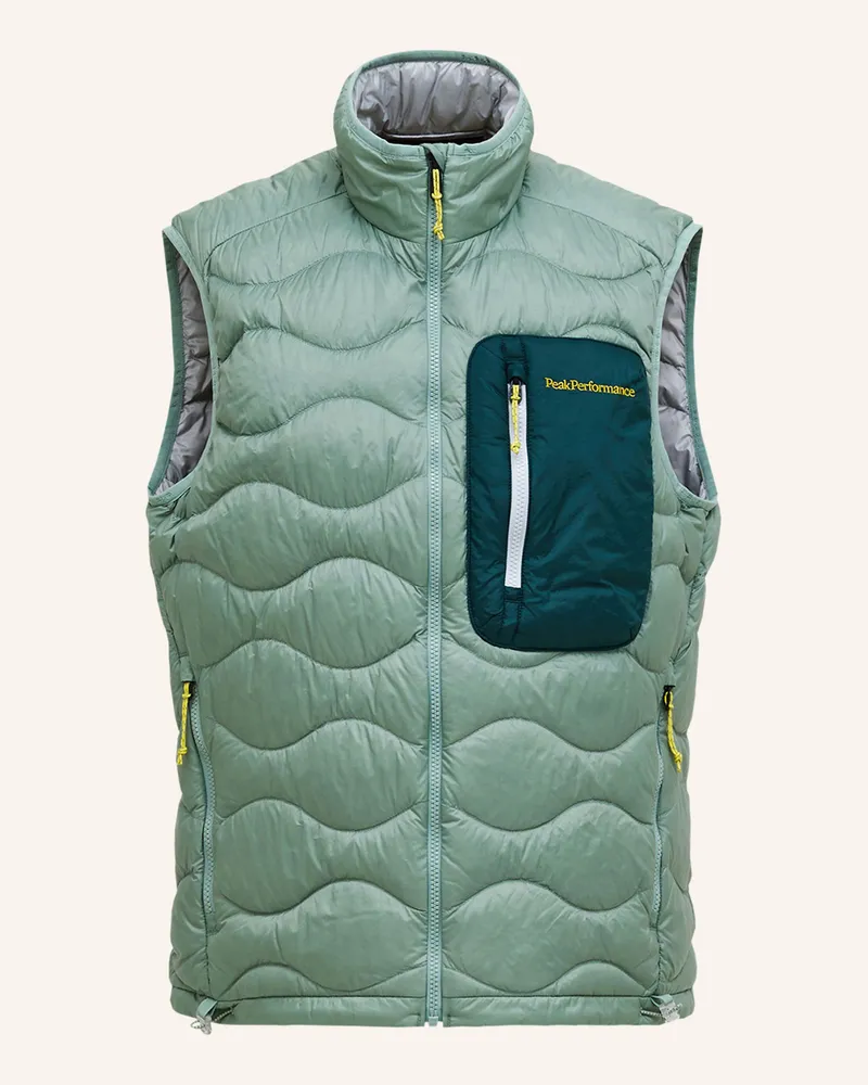 Peak Performance M Helium Utility Down Vest Daunenweste gruen Hellgrün