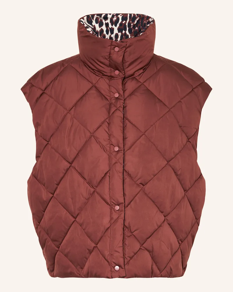 OH APRIL Weste Onyx Zum Wenden rot Creme