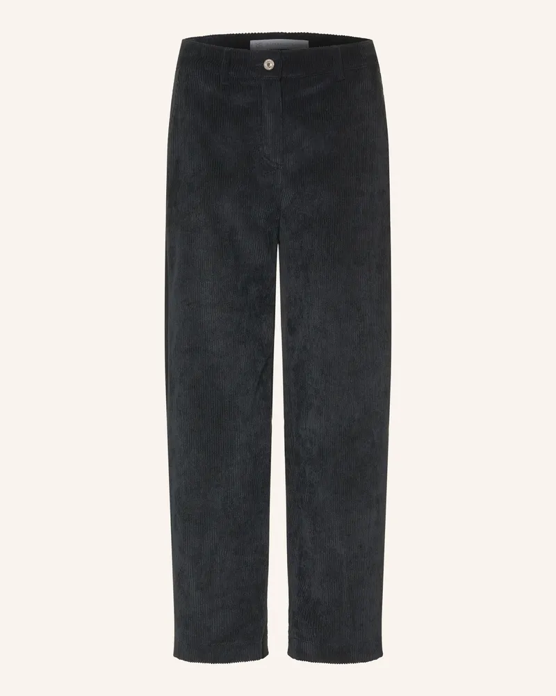 RAFFAELLO ROSSI  7/8-Hose Phibi Aus Cord schwarz Schwarz