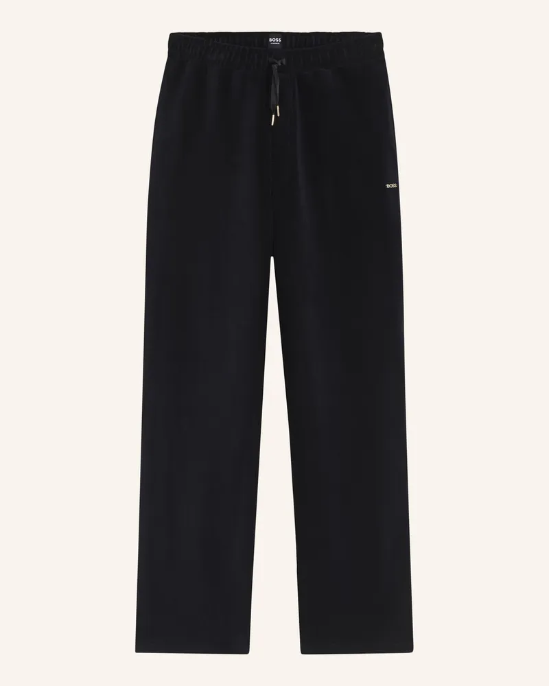 HUGO BOSS Loungewear Unterteil Velvet_Pants Cw schwarz Schwarz