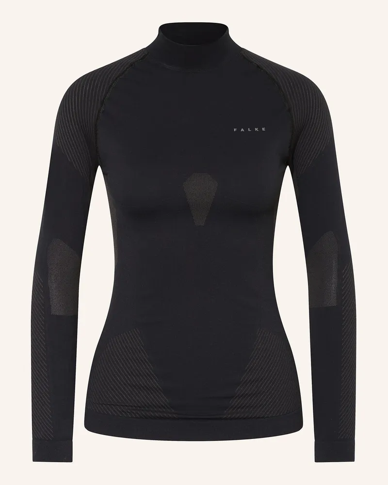Falke Funktionswäsche-Shirt Warm schwarz Schwarz