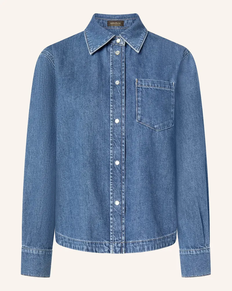 windsor. Jeansbluse blau Blau